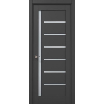 Двері Папа Карло MILLENIUM ML-16 Темно сірий супермат