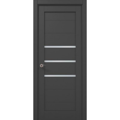 Двері Папа Карло MILLENIUM ML-55 Темно сірий супермат