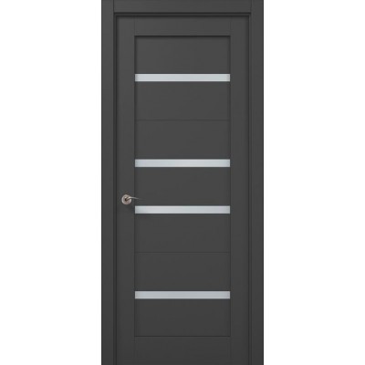 Двері Папа Карло MILLENIUM ML-57 Темно сірий супермат