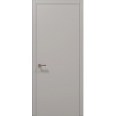 Двері Папа Карло PLATO PL-01с Світло сірий супермат, кромка АВС