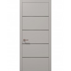 Двері Папа Карло PLATO PL-02 Світло сірий супермат, кромка АВС