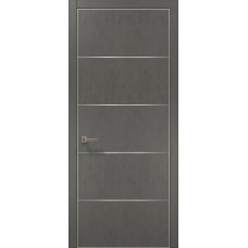 Двері Папа Карло PLATO PL-02 Бетон сірий, кромка АВС