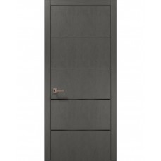 Двері Папа Карло PLATO PL-02 Бетон сірий, кромка АВС