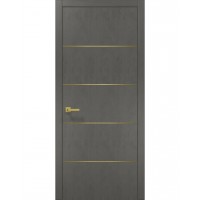 Двері Папа Карло PLATO PL-02 Бетон сірий, кромка АВС