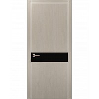 Двері Папа Карло PLATO PL-03 Дуб кремовий, кромка алюміній срібло