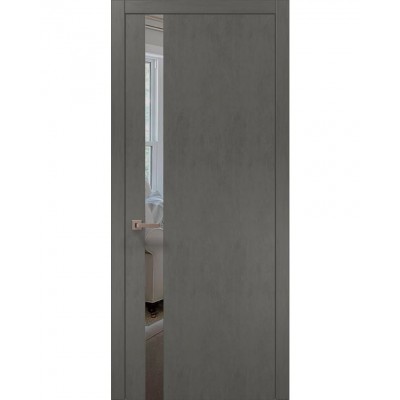 Двері Папа Карло PLATO PL-04 Бетон сірий, кромка АВС