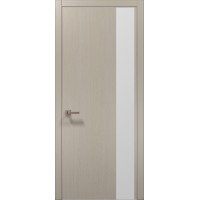 Двері Папа Карло PLATO PL-05 Дуб кремовий, кромка алюміній срібло