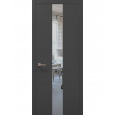 Двері Папа Карло PLATO PL-06 Темно сірий супермат, кромка АВС