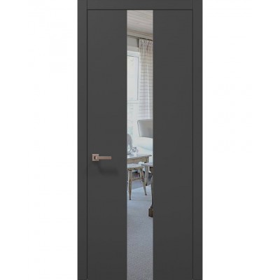 Двері Папа Карло PLATO PL-06 Темно сірий супермат, кромка АВС