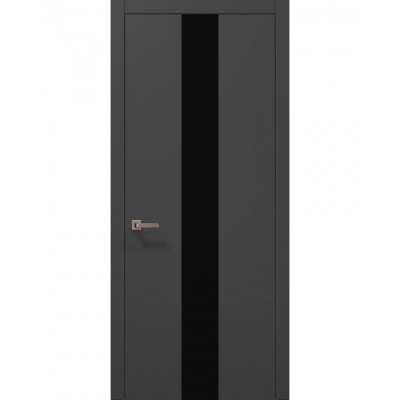 Двері Папа Карло PLATO PL-06 Темно сірий супермат, кромка АВС