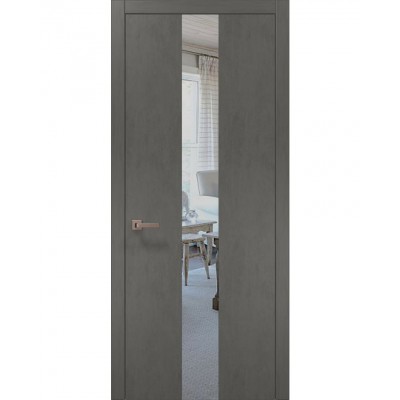 Двері Папа Карло PLATO PL-06 Бетон сірий, кромка АВС
