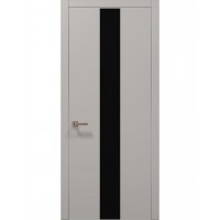 Двери Папа Карло PLATO PL-06 Светло серый супермат, кромка алюминий серебро