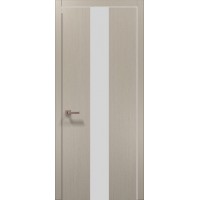 Двері Папа Карло PLATO PL-06 Дуб кремовий, кромка алюміній срібло