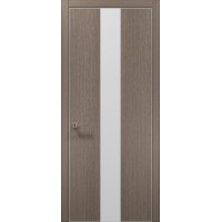 Двері Папа Карло PLATO PL-06 Дуб сірий, кромка алюміній срібло