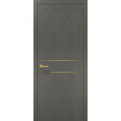 Двери Папа Карло PLATO PL-07 Бетон серый, кромка АВС