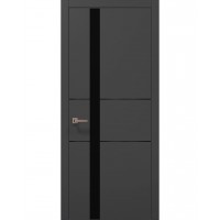 Двері Папа Карло PLATO PL-08 Темно сірий супермат, кромка АВС