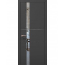 Двері Папа Карло PLATO PL-08 Темно сірий супермат, кромка АВС