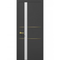 Двері Папа Карло PLATO PL-08 Темно сірий супермат, кромка АВС