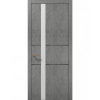 Двері Папа Карло PLATO PL-08 Бетон сірий, кромка АВС