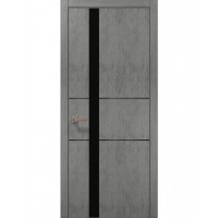 Двері Папа Карло PLATO PL-08 Бетон сірий, кромка АВС