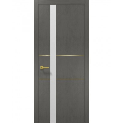 Двері Папа Карло PLATO PL-08 Бетон сірий, кромка АВС