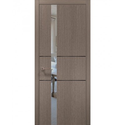 Двері Папа Карло PLATO PL-08 Дуб сірий, кромка АВС