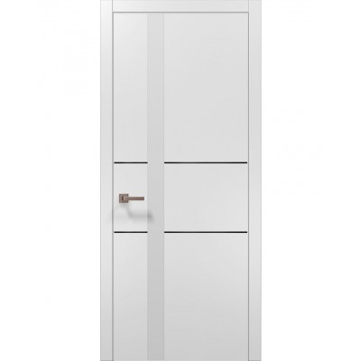 Двері Папа Карло PLATO PL-08 Білий матовий, кромка АВС