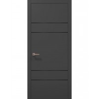 Двері Папа Карло PLATO PL-09 Темно сірий супермат, кромка АВС