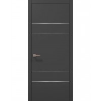 Двері Папа Карло PLATO PL-09 Темно сірий супермат, кромка АВС