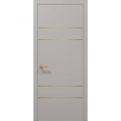 Двері Папа Карло PLATO PL-09 Світло сірий супермат, кромка АВС