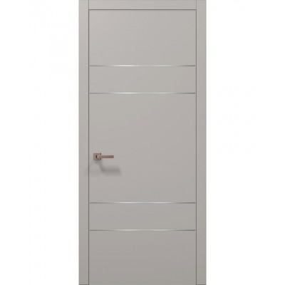 Двері Папа Карло PLATO PL-09 Світло сірий супермат, кромка АВС
