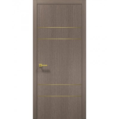 Двері Папа Карло PLATO PL-09 Дуб сірий, кромка АВС