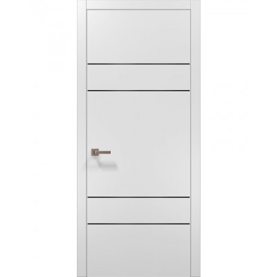 Двері Папа Карло PLATO PL-09 Білий матовий, кромка АВС