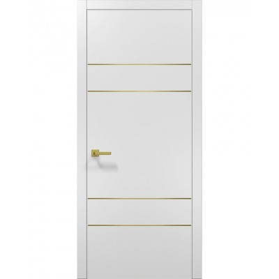 Двері Папа Карло PLATO PL-09 Білий матовий, кромка АВС