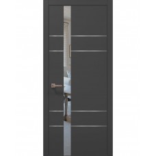 Двері Папа Карло PLATO PL-10 Темно сірий супермат, кромка АВС