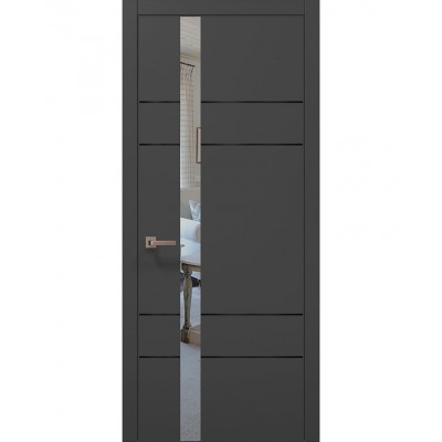 Двері Папа Карло PLATO PL-10 Темно сірий супермат, кромка АВС