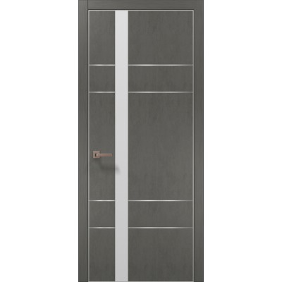 Двері Папа Карло PLATO PL-10 Бетон сірий, кромка АВС