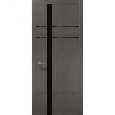 Двері Папа Карло PLATO PL-10 Бетон сірий, кромка АВС