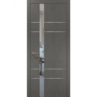 Двері Папа Карло PLATO PL-10 Бетон сірий, кромка АВС