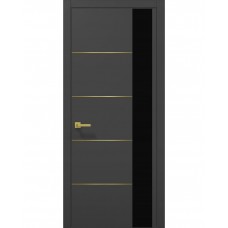 Двері Папа Карло PLATO PL-11 Темно сірий супермат, кромка АВС