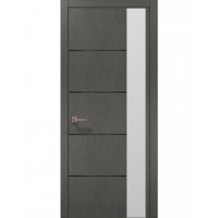 Двері Папа Карло PLATO PL-11 Бетон сірий, кромка АВС