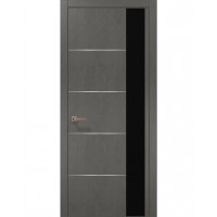 Двері Папа Карло PLATO PL-11 Бетон сірий, кромка АВС