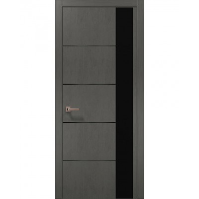 Двері Папа Карло PLATO PL-11 Бетон сірий, кромка АВС