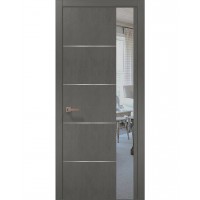 Двері Папа Карло PLATO PL-11 Бетон сірий, кромка АВС