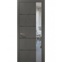 Двері Папа Карло PLATO PL-11 Бетон сірий, кромка АВС