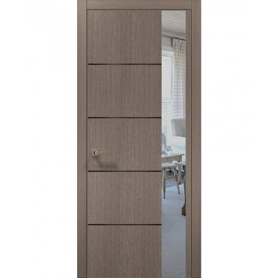 Двері Папа Карло PLATO PL-11 Дуб сірий, кромка АВС