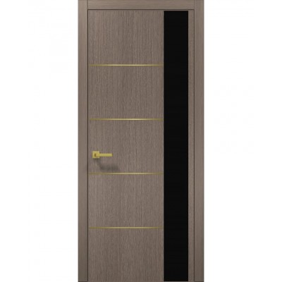 Двері Папа Карло PLATO PL-11 Дуб сірий, кромка АВС