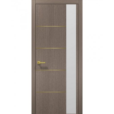 Двері Папа Карло PLATO PL-11 Дуб сірий, кромка АВС