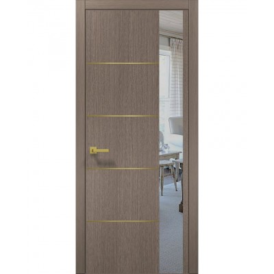 Двері Папа Карло PLATO PL-11 Дуб сірий, кромка АВС