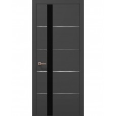 Двері Папа Карло PLATO PL-12 Темно сірий супермат, кромка АВС
